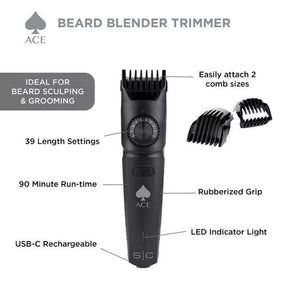 Stylecraft Ace Cordless Beard Blender with Universal USB-C SC413B