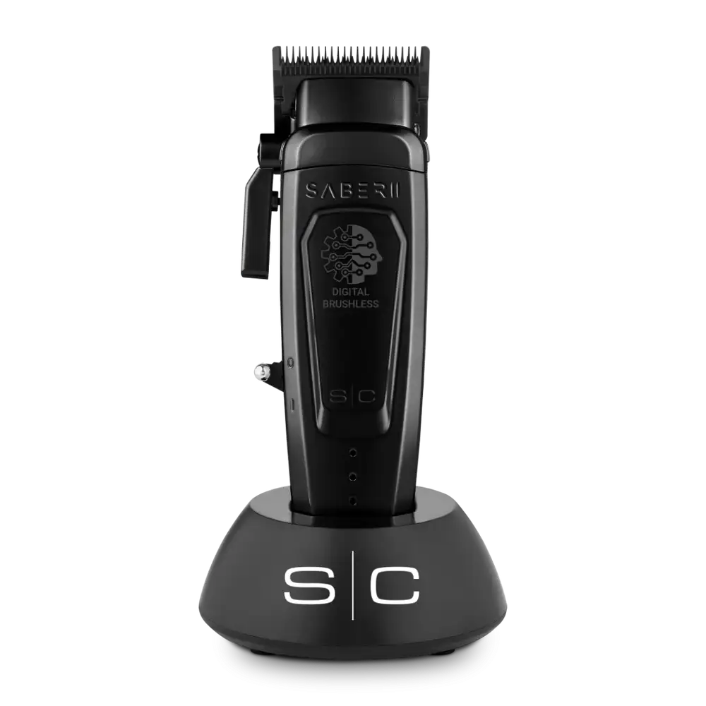 Stylecraft Saber 2  - cordless modular hair clipper with high-torque digital brushless motor in black