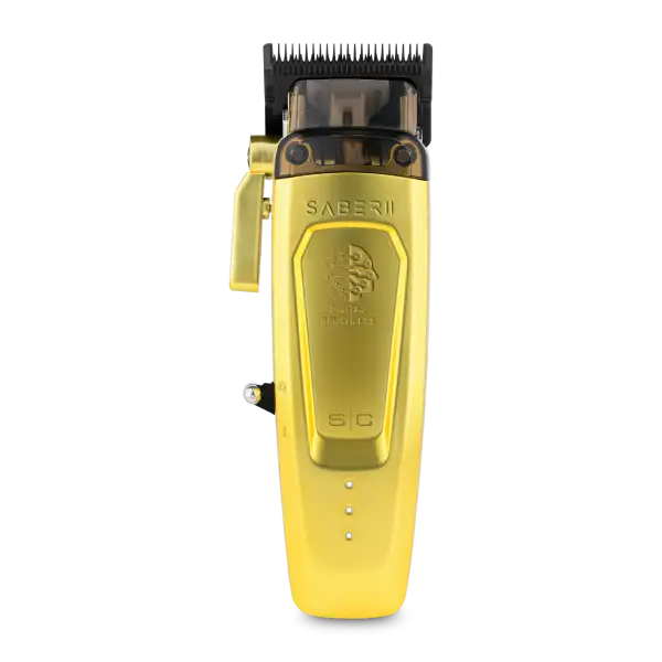 Stylecraft Saber 2  - cordless modular hair clipper with high-torque digital brushless motor in gold