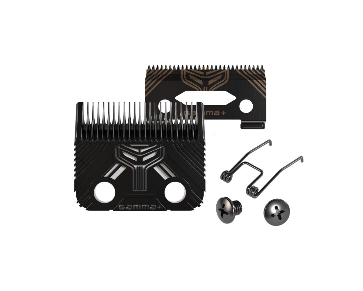 Gamma+ T1000 Echo Fixed Fade Blade and Shallow 2.0 Clipper Blade Set