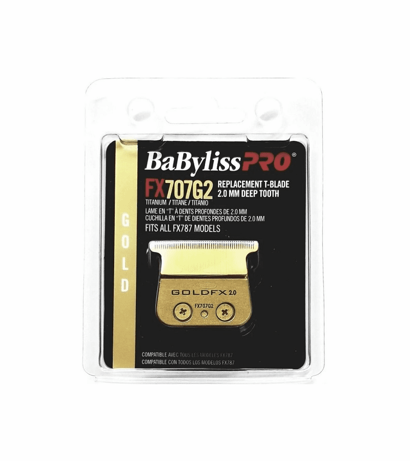 BaByliss PRO FX707G2 Replacement GoldFX Skeleton T-Blade 2.0mm Deep Tooth 