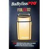 BaBylissPRO FXFS2G Gold Cordless Metal Double Foil Shaver