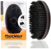 Black Ice Magic Wave Curved Palm Brush Hard Premium Boar