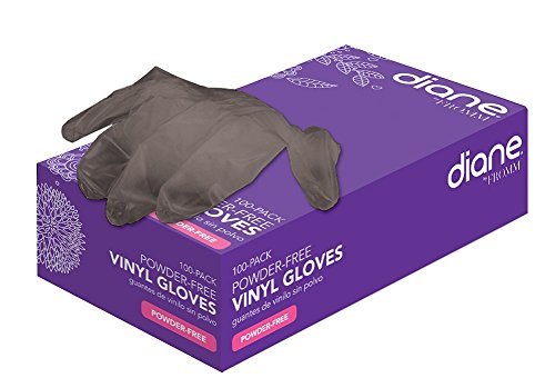 Diane/Fromm Vinyl Gloves Powder Free 100 Pack - Black