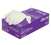 Diane/Fromm Vinyl Gloves Powder Free 100 Pack - White