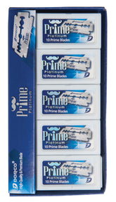 Dorco Prime Platinum Double Edge blades 10 packets of 10 blades (which is 100 blades)
