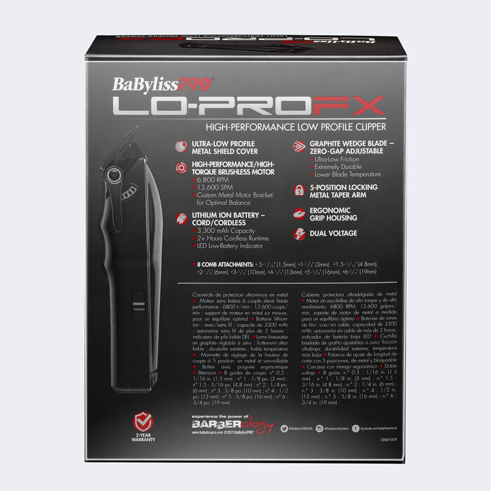 BaBylissPRO LoPROFX High Performance Low Profile Clipper