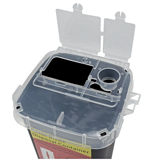 Home Razorblade Container Disposal BlackIce Razor Blade Disposal Container