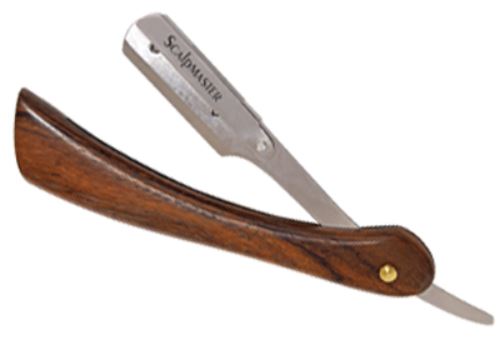 Scalpmaster Deluxe Wooden Handle Straight Razor