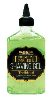 BlackIce TRADITIONAL - Shaving Gel w/ Collagen & Aloe Vera (235ml/8oz)