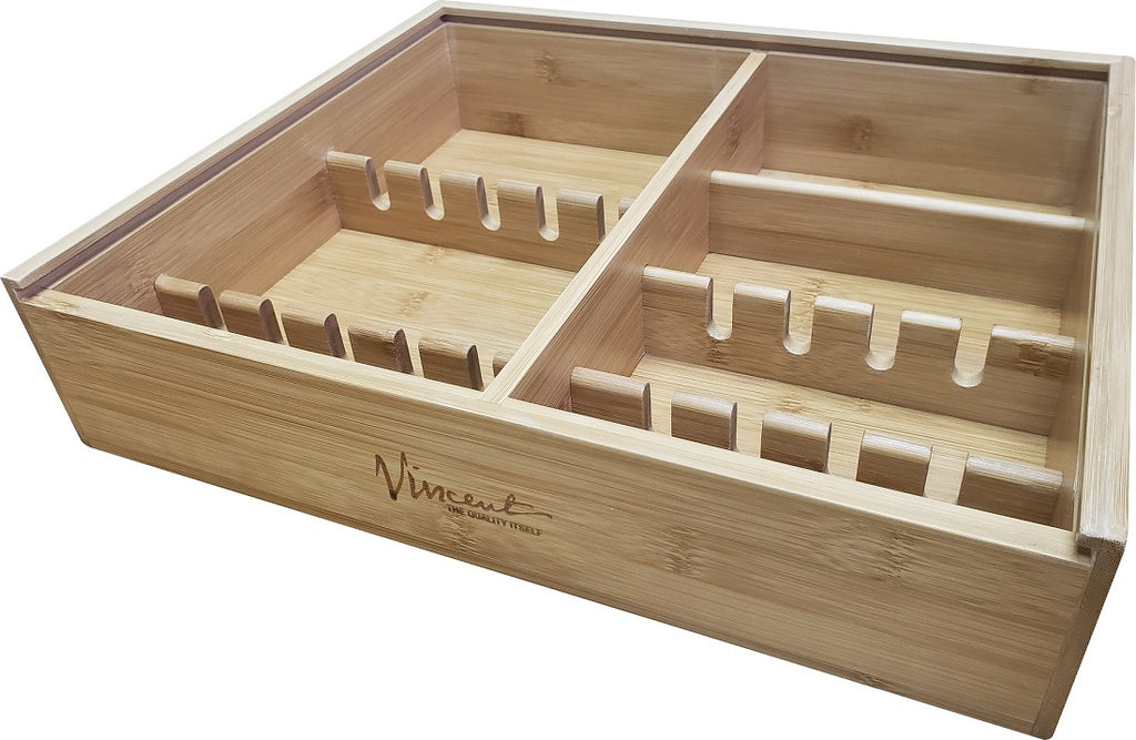 Vincent Bamboo Countertop Tray - Barber Salon Supply